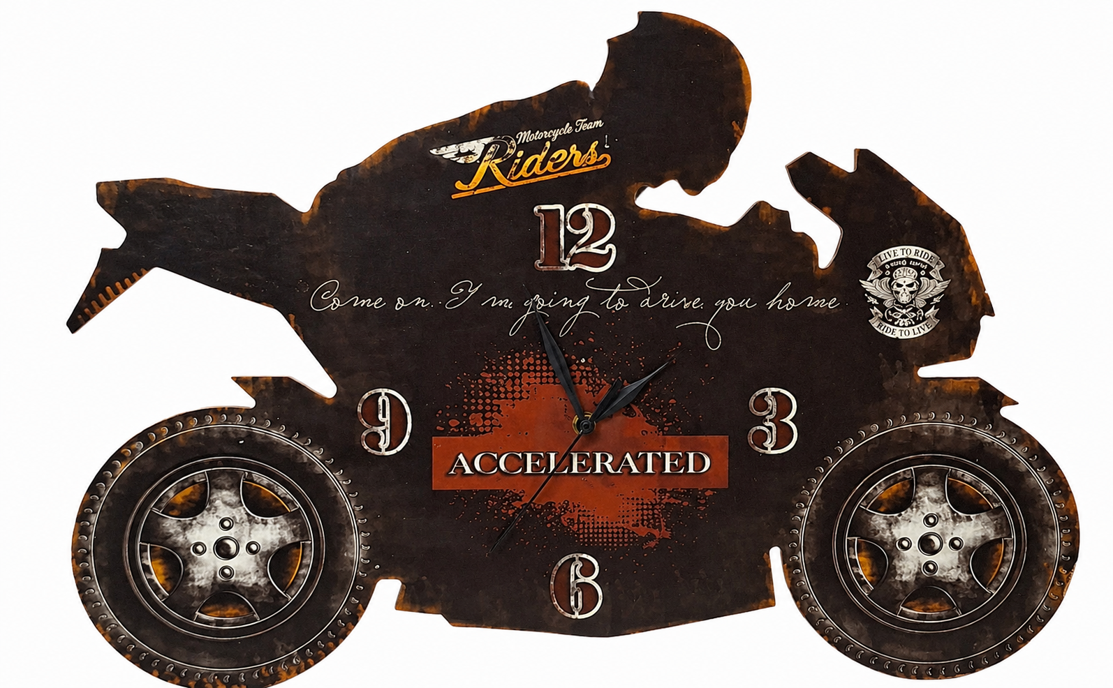 Motorcycle Wall Clock