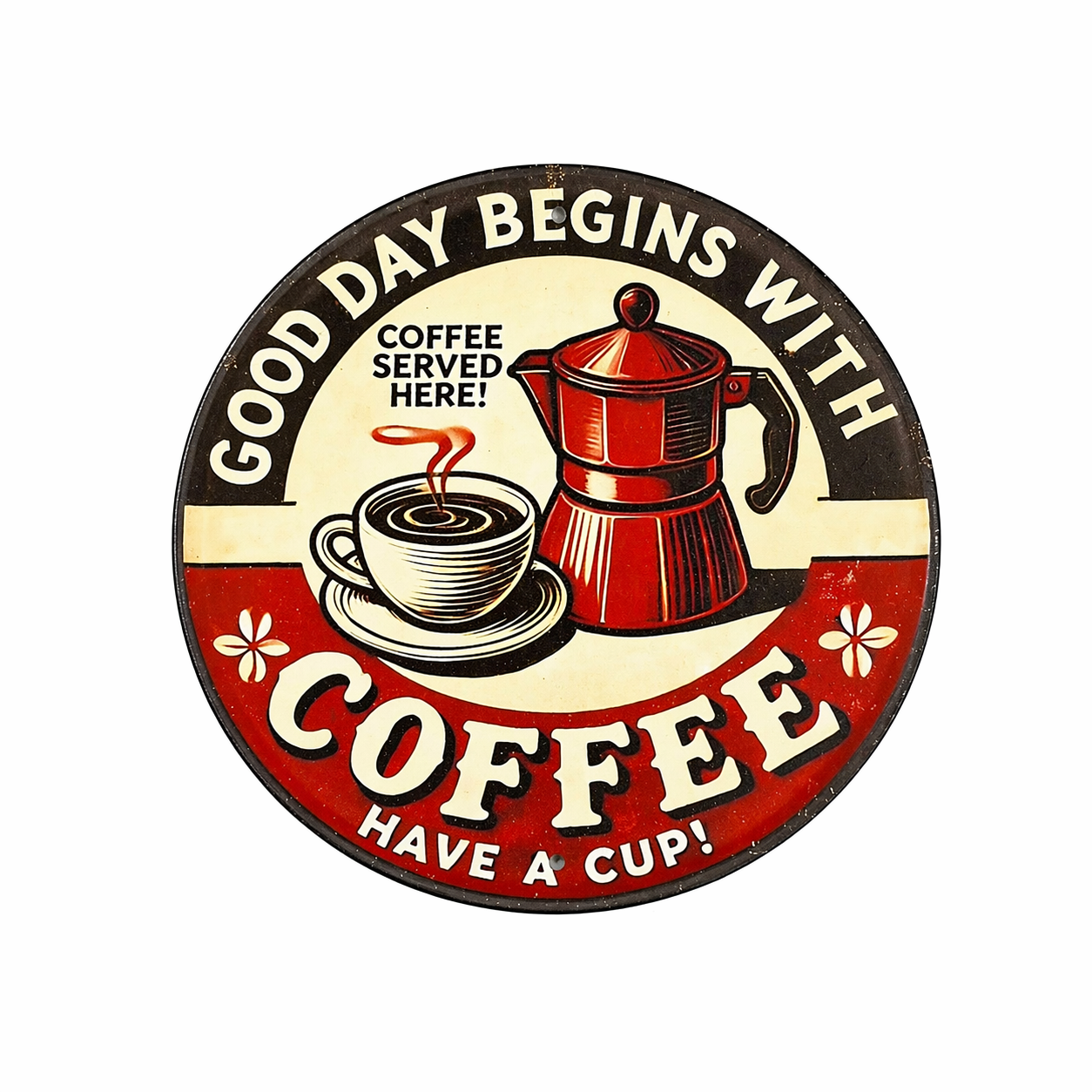 Retro Coffee Metal Sign