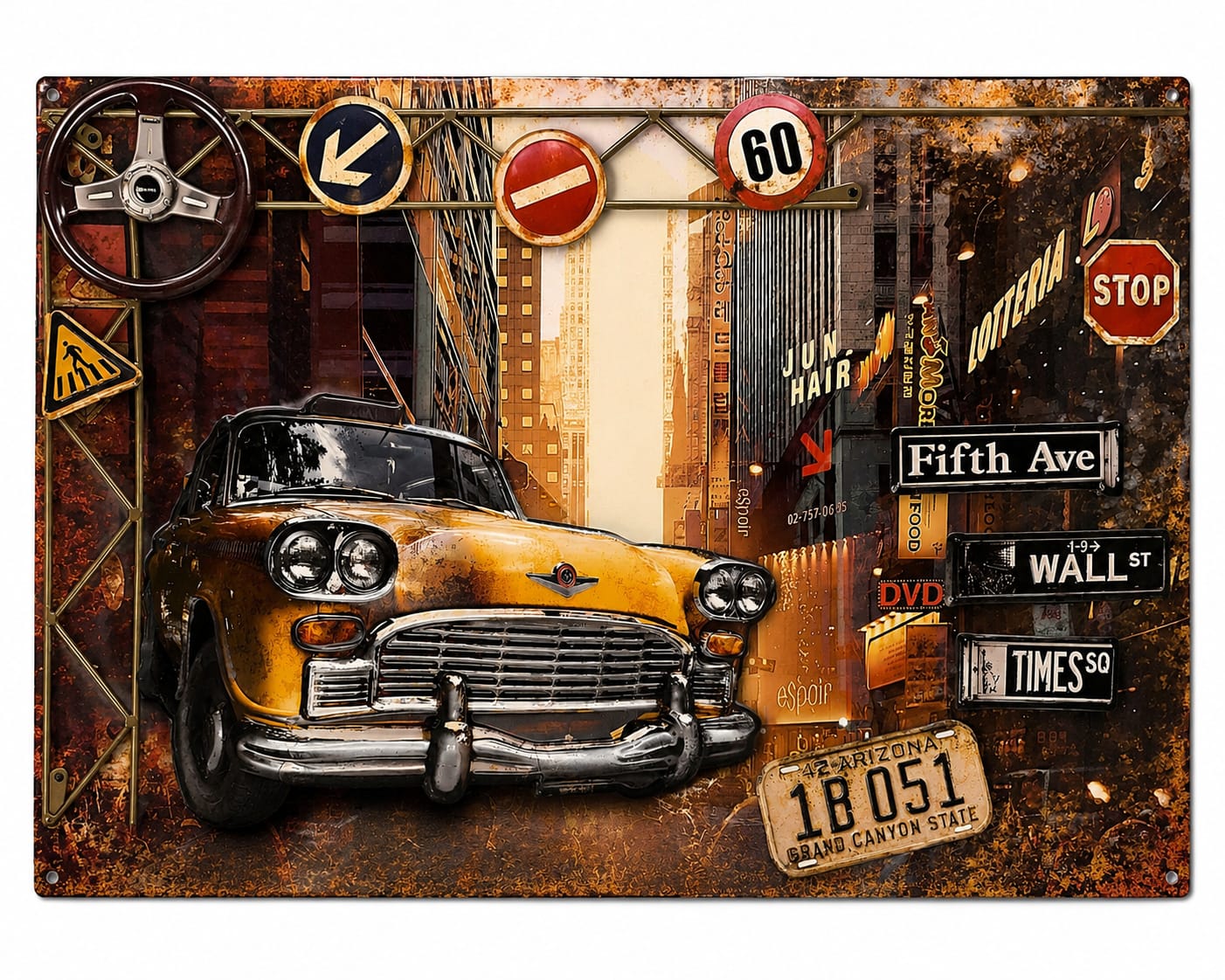 Vintage City Wall Art