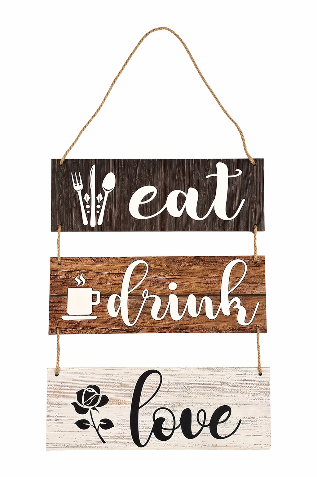 Eat Drink Love Wall Hanging