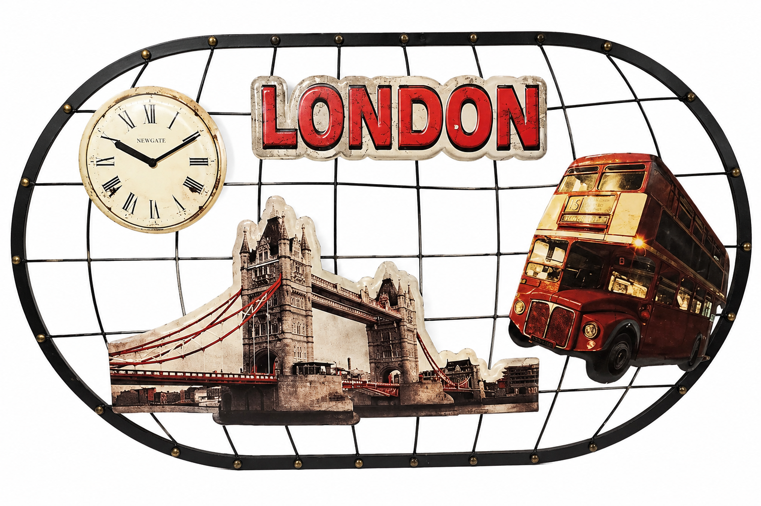 London Metal Wall Art